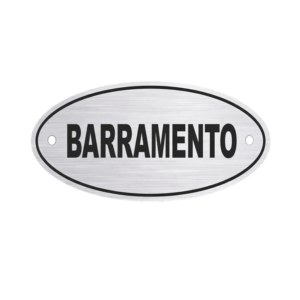 Placa Oval Barramento