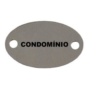 Placa Oval Condomínio