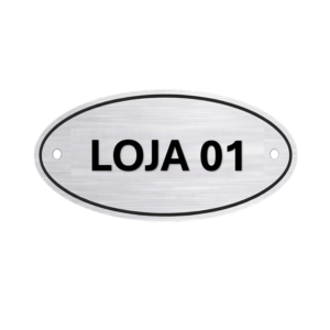 Placa Oval Loja 01
