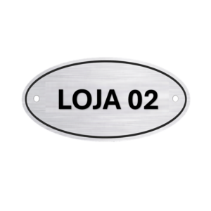 Placa Oval Loja 02
