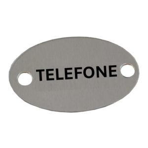 Placa Oval Telefone