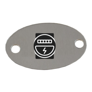 Placa Oval Telemedição