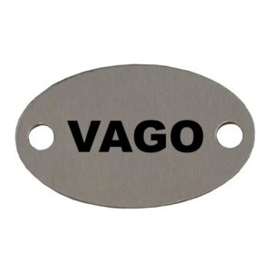Placa Oval Vago
