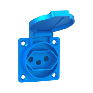 Tomada Industrial Azul Embutir 2p+T 20a Rohdina