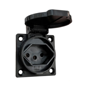 Tomada Industrial Preta Embutir 2p+T 20a Rohdina