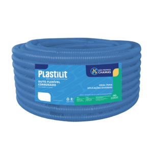 MANGUEIRA CORRUGADA AZUL 1" (25M) PLASTILIT