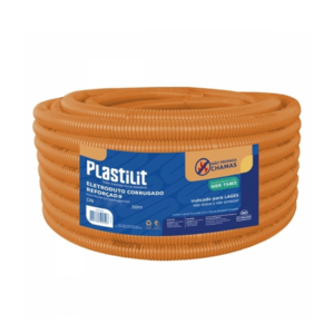 MANGUEIRA CORRUGADA LARANJA 1/2 (50M) PLASTILIT