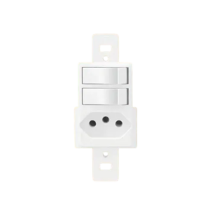 LINHA S/ PLACA INTERRUPTOR 2TS + TOMADA 20A TECPLUS F.L.